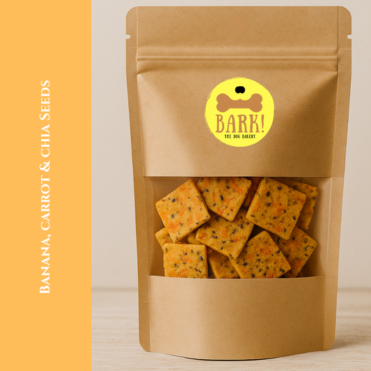 Banana, Carrot & Chia Seed Treats